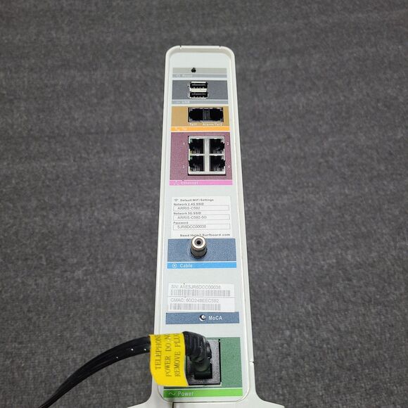 ARRIS SURFboard SVG2482AC Cable Modem Router Dual-Band WiFi Voice Intel Inside - Picture 5 of 9